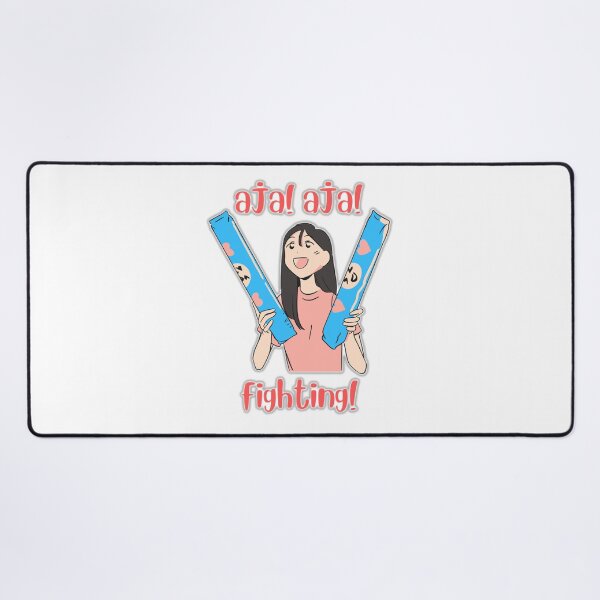 Item preview, Cute K-Fan Girl | 화이팅 Hwaiting K-Pop Cheer Art designed and sold by FormaLux.