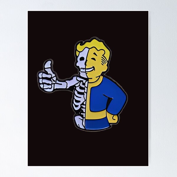 Artikel-Vorschau von Vault Boy Totenkopf FO Design, designt und verkauft von NuclearWisdom.