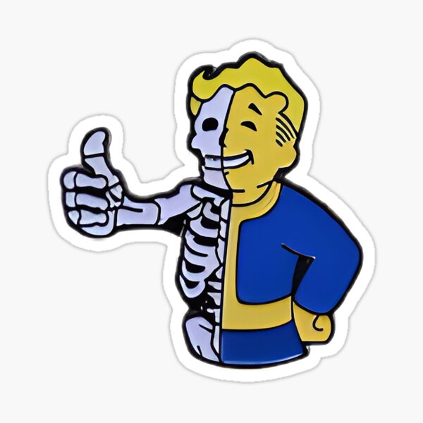 Artikel-Vorschau von Vault Boy Totenkopf FO Design, designt und verkauft von NuclearWisdom.