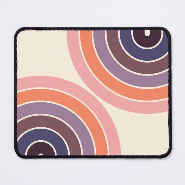 Item preview, Midcentury Modern Geometric Rainbow C8 in Aesthetic Sunset Vibes Purple Orange Pink designed and sold by nineFlorals.