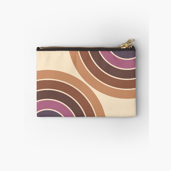 Item preview, Midcentury Modern Geometric Rainbow C6 in Rustic Earthy Purple Blue designed and sold by nineFlorals.