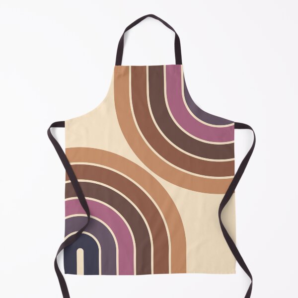 Item preview, Midcentury Modern Geometric Rainbow C6 in Rustic Earthy Purple Blue designed and sold by nineFlorals.