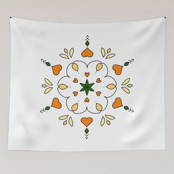 Item preview, Golden Heart Mandala designed and sold by BaiYok.