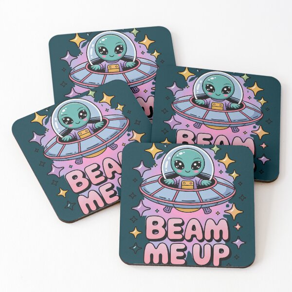 Item preview, Beam Me Up Alien UFO Art Print - Fun Space Themed Wall Decor designed and sold by pnidesign.