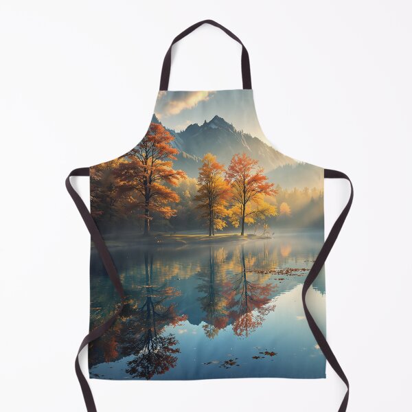 Item preview, Autumn Serenity by the Mountain Lake designed and sold by oanaunciuleanu.
