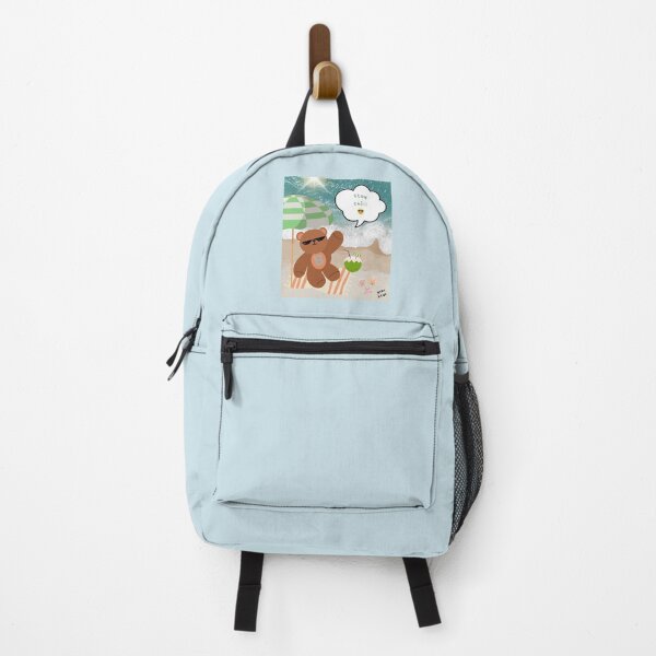 Item preview, Mono bear message – Stay chill (playful coastal mood) designed and sold by mintmono-studio.