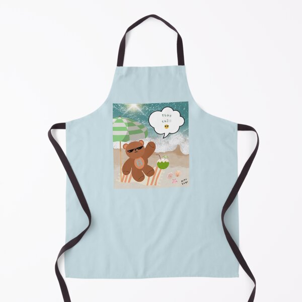Item preview, Mono bear message – Stay chill (playful coastal mood) designed and sold by mintmono-studio.