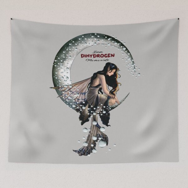 Item preview, Dihydrogen Monoxide – Ban DHMO Anime Girl on Water Moon | Fantasy art designed and sold by GraphixKing999.