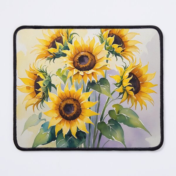Item preview, Sunlit Blooms – Watercolor Sunflowers designed and sold by Mos Thainique.