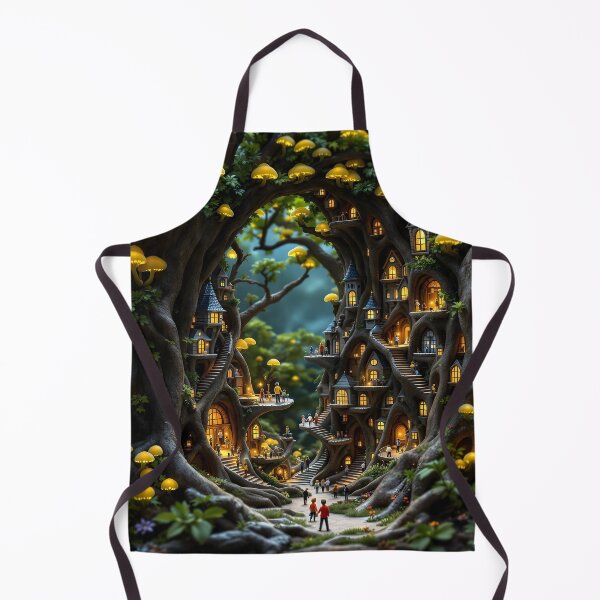 Item preview, Enchanted Mushroom Village designed and sold by oanaunciuleanu.
