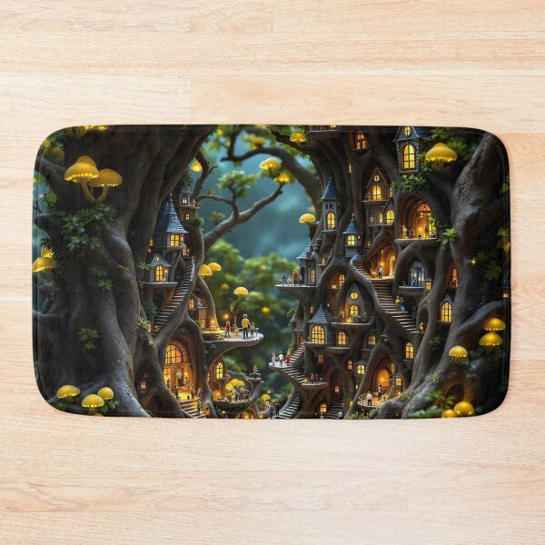 Item preview, Enchanted Mushroom Village designed and sold by oanaunciuleanu.