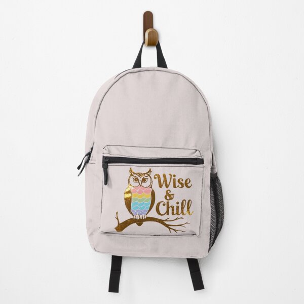 Artikelvorschau, Wise & Chill Owl – Regenbogen-Glitzerdesign für ruhige und intelligente Stimmung entworfen und verkauft von Frame of Mind .
