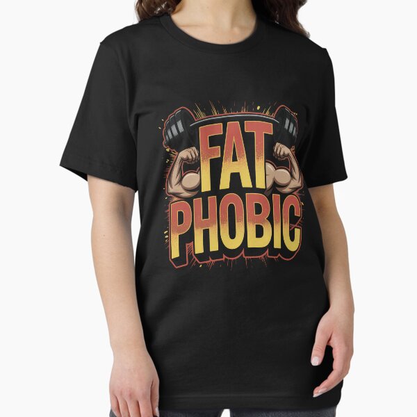 Item preview, Fatphobic - Funny Gym Tshirt designed and sold by LoFizzy.