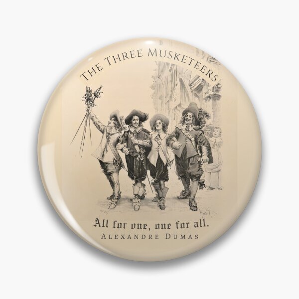 Item preview, Alexandre Dumas quote: All for one, one for all. designed and sold by artbleed.