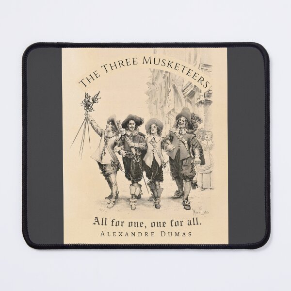 Item preview, Alexandre Dumas quote: All for one, one for all. designed and sold by artbleed.