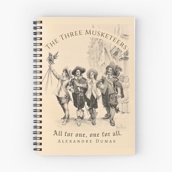 Item preview, Alexandre Dumas quote: All for one, one for all. designed and sold by artbleed.