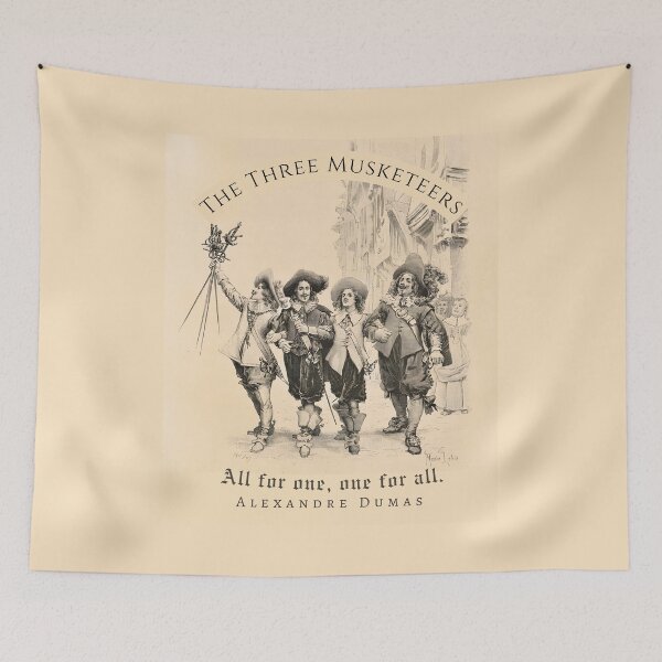 Item preview, Alexandre Dumas quote: All for one, one for all. designed and sold by artbleed.