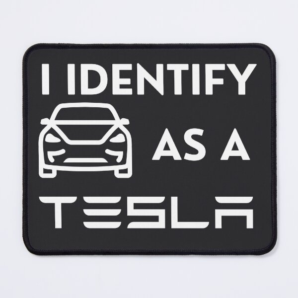 Item preview, I identify as a tesla funny car bumper designed and sold by Wordsmith-Wear.