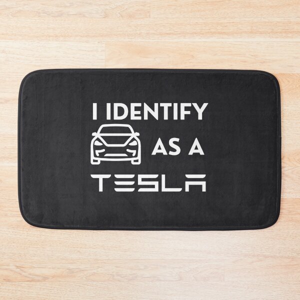 Item preview, I identify as a tesla funny car bumper designed and sold by Wordsmith-Wear.
