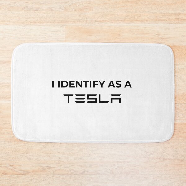 Item preview, I identify as a tesla funny car bumper designed and sold by Wordsmith-Wear.