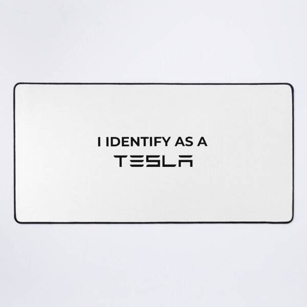 Item preview, I identify as a tesla funny car bumper designed and sold by Wordsmith-Wear.