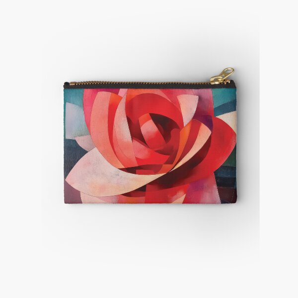 Item preview, Abstract Cubist Rose design with Vibrant Radial Geometric Petals. designed and sold by HEMRO.