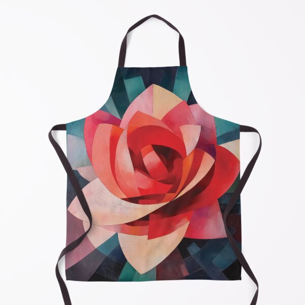 Item preview, Abstract Cubist Rose design with Vibrant Radial Geometric Petals. designed and sold by HEMRO.