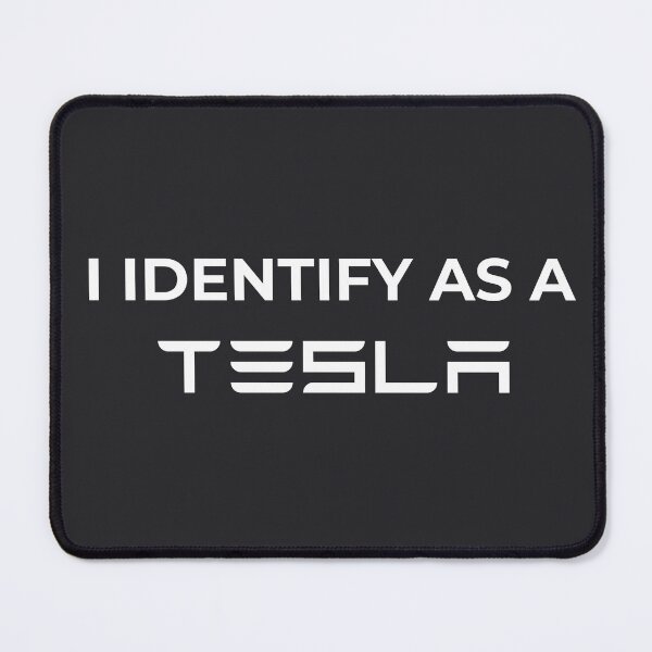 Item preview, I identify as a tesla funny car bumper designed and sold by Wordsmith-Wear.