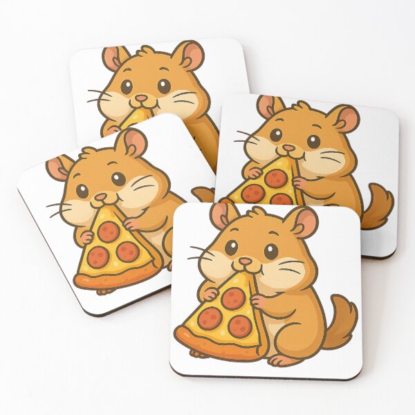 Item preview, Cute Hamster Eating Pizza  designed and sold by k3rstman1.