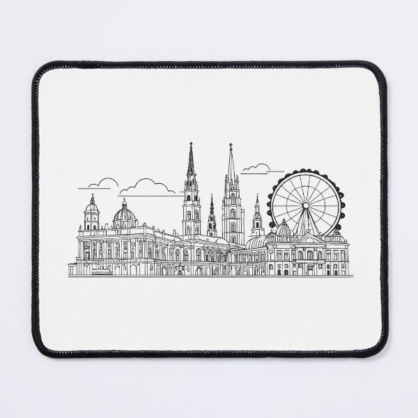 Item preview, Vienna Skyline – Minimalist Line Art Design designed and sold by investdesign.
