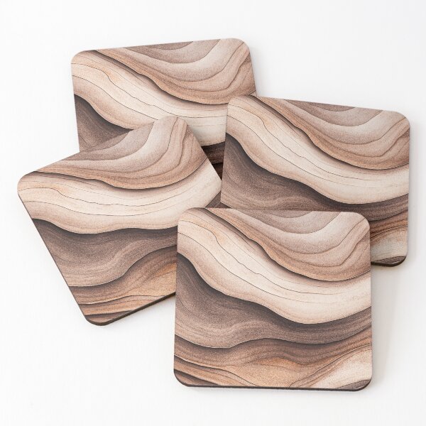 Item preview, Earthen Flow – Mocha Layered Abstract Texture designed and sold by GASCE Studio.
