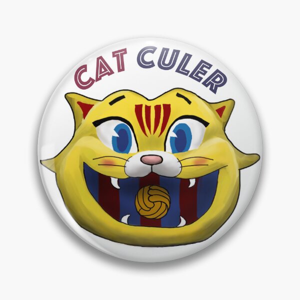 Item preview, CAT Culer head FCB Mascot with font designed and sold by hachenege.