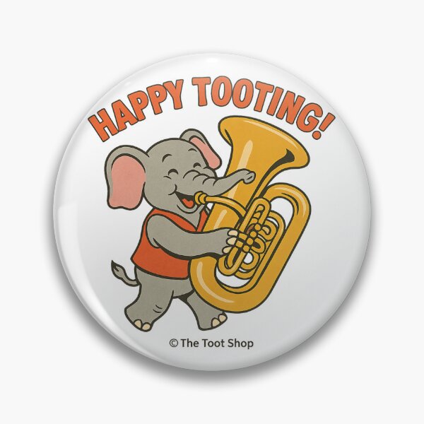 Item preview, Happy Tooting Elephant – Tuba Edition designed and sold by TheTootShop.