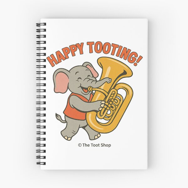 Item preview, Happy Tooting Elephant – Tuba Edition designed and sold by TheTootShop.