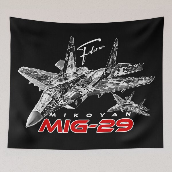 Item preview, MiG-29 Fulcrum – Soviet Jet Fighter Silhouette designed and sold by Aerolovers.