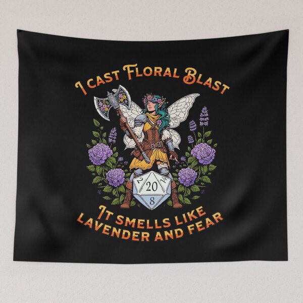 Item preview, I Cast Floral Blast - Lavender and Fear RPG designed and sold by KZbubble.