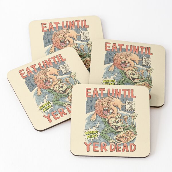 Item preview, eat until yer dead - pizza designed and sold by distressedkafe.