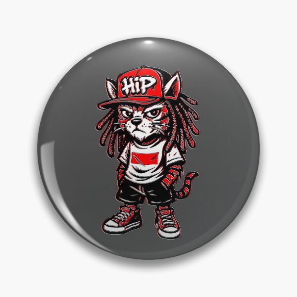 Item preview, Hip Hop Cat with Street Style Attitude designed and sold by 4rpixs.