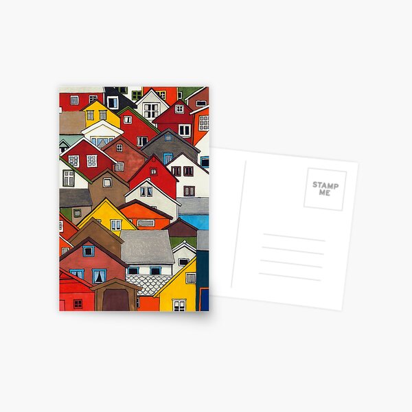 Item preview, Colourful Houses designed and sold by ErinNicholls.