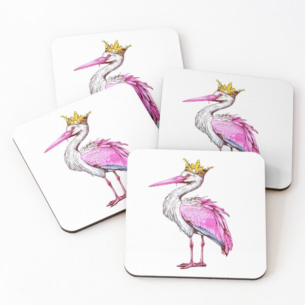 Item preview, Cute Stork Sticker designed and sold by ArtbyJustis.