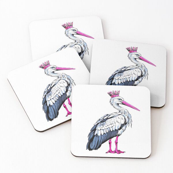 Item preview, Cute Stork Sticker designed and sold by ArtbyJustis.