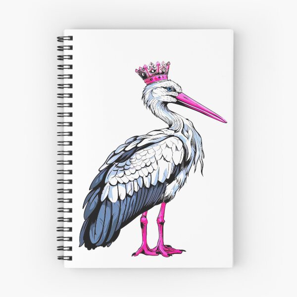 Item preview, Cute Stork Sticker designed and sold by ArtbyJustis.