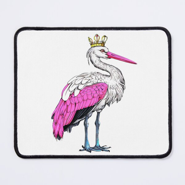 Item preview, Cute Stork Sticker  designed and sold by ArtbyJustis.