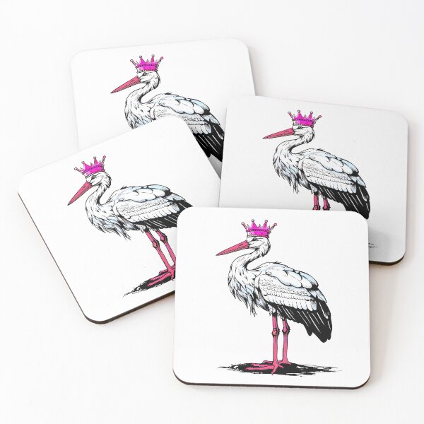 Item preview, Cute Stork Sticker designed and sold by ArtbyJustis.