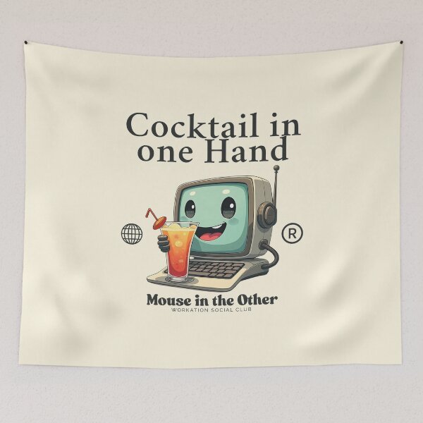 Item preview, Cocktail in one hand, mouse in the other designed and sold by Peerless-Prime.