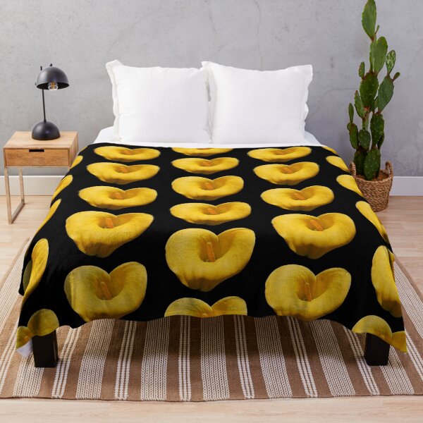 Item preview, Golden Calla Lily on Black Background designed and sold by SunriseRose.