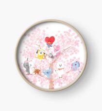 BT21 Cherry Tree Clock
