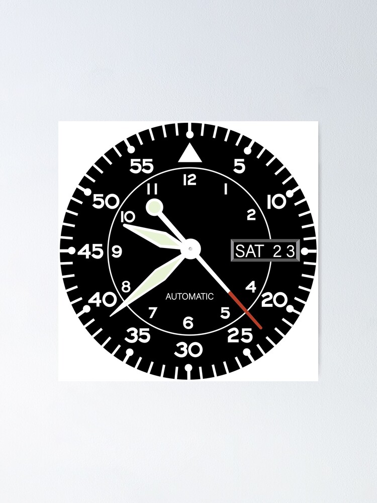 Seiko Aviation Flieger Watch Face (Automatic) Sticker