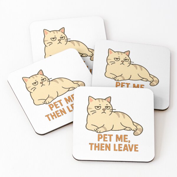 Item preview, Grumpy Cat Attitude – Pet Me Then Leave designed and sold by FriskySloths.