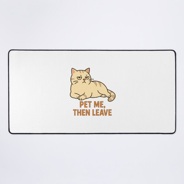 Item preview, Grumpy Cat Attitude – Pet Me Then Leave designed and sold by FriskySloths.
